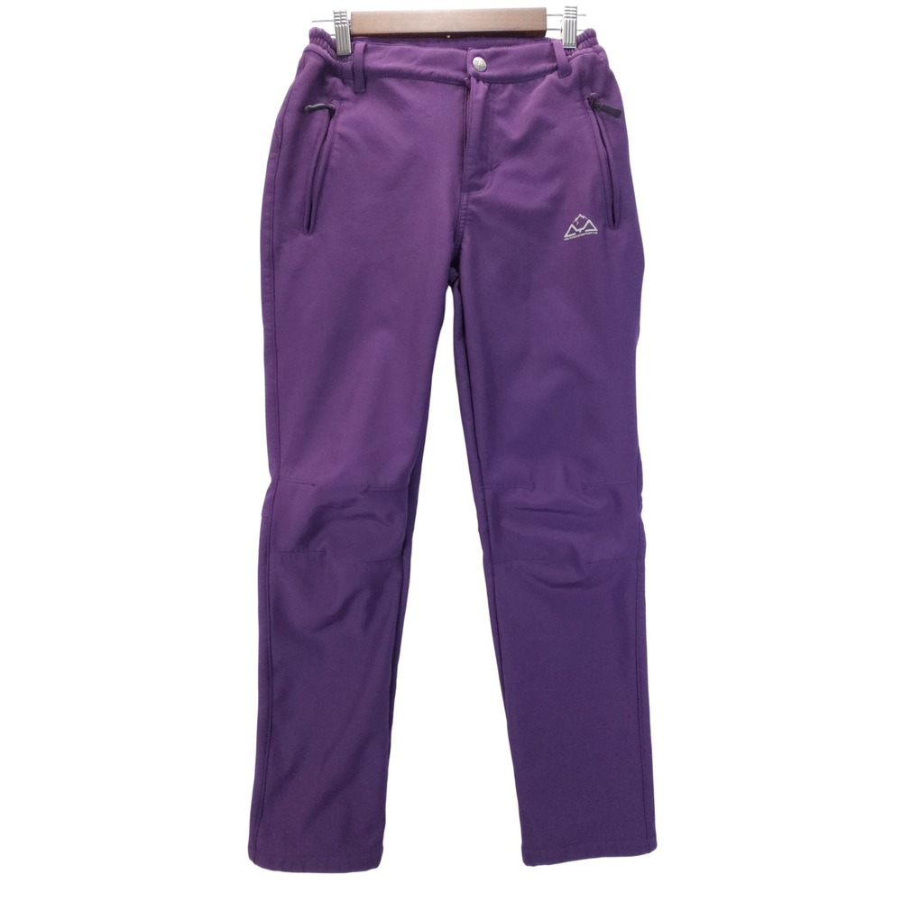 Outdoorsports Hiking Pants Women S Purple Skate Fleece Lined Softshell Trousers